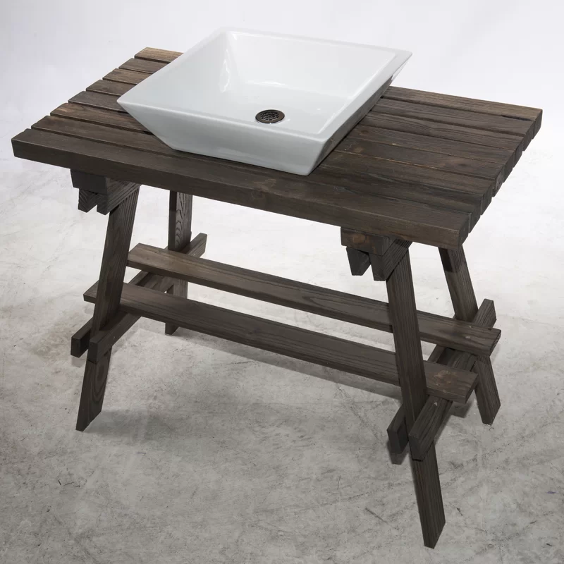35'' Single Bathroom Vanity with Manufactured Wood Top