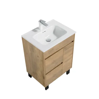 24.1'' Single Bathroom Vanity with Ceramic Top