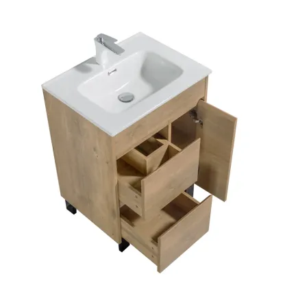 24.1'' Single Bathroom Vanity with Ceramic Top