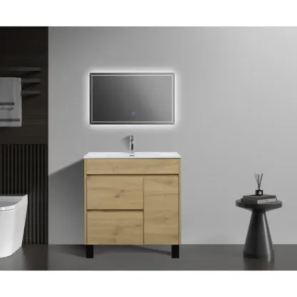 31.9'' Single Bathroom Vanity with Ceramic Top
