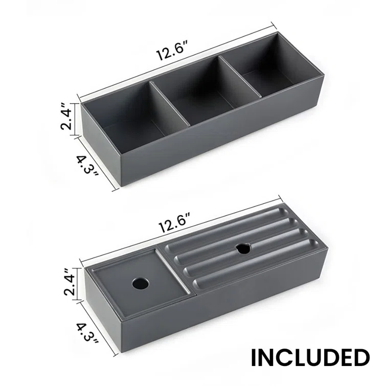 30'' Wall Mounted Single Bathroom Vanity with Ceramic Top