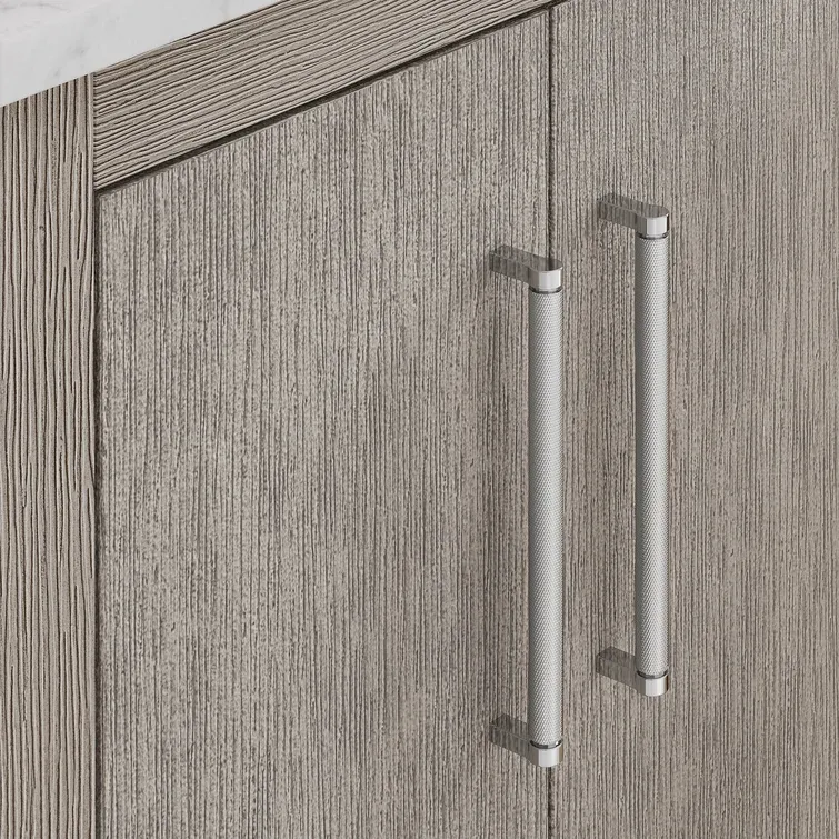 60" Carrara White Marble Countertop Bath Vanity in Gray Oak with Faucet