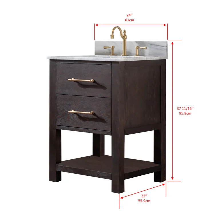 24'' Single Bathroom Vanity with Top