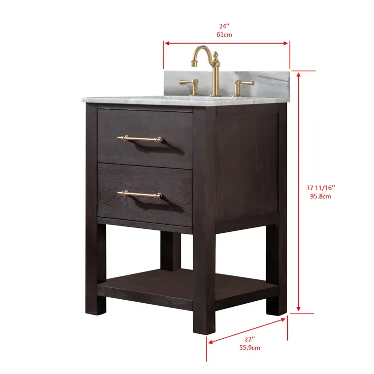 24'' Single Bathroom Vanity with Top