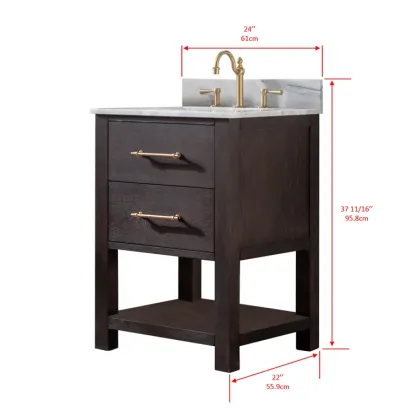24'' Single Bathroom Vanity with Top