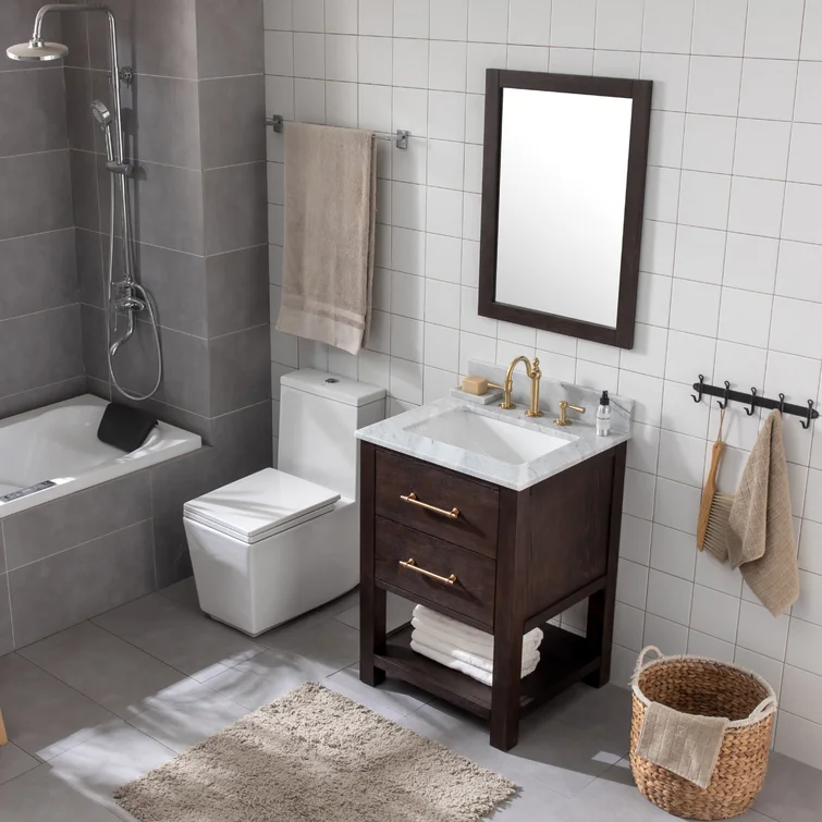 24'' Single Bathroom Vanity with Top