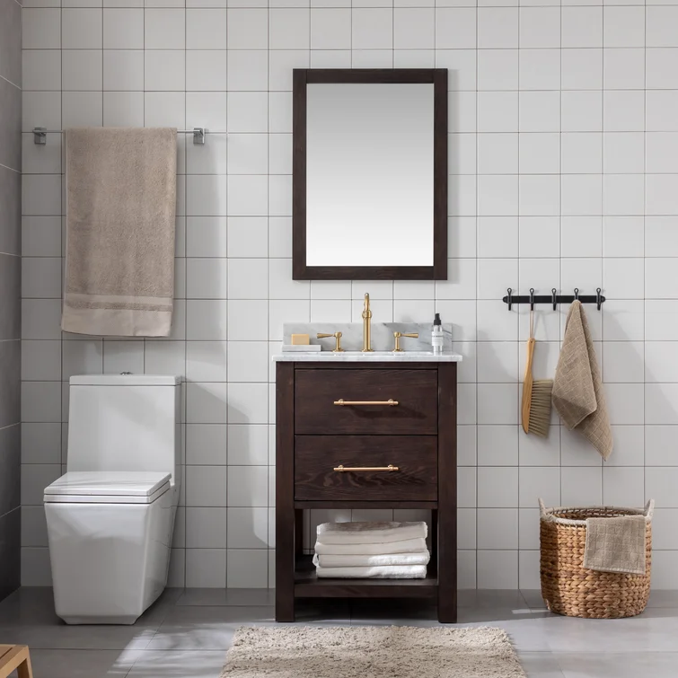 24'' Single Bathroom Vanity with Top