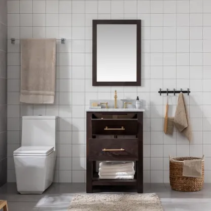 24'' Single Bathroom Vanity with Top