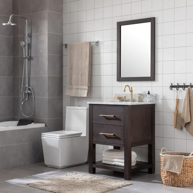 24'' Single Bathroom Vanity with Top