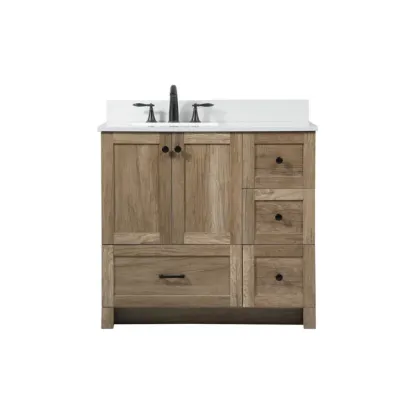 36'' Single Bathroom Vanity with Engineered Marble Top