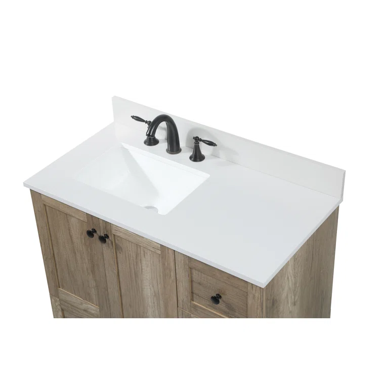 36'' Single Bathroom Vanity with Engineered Marble Top
