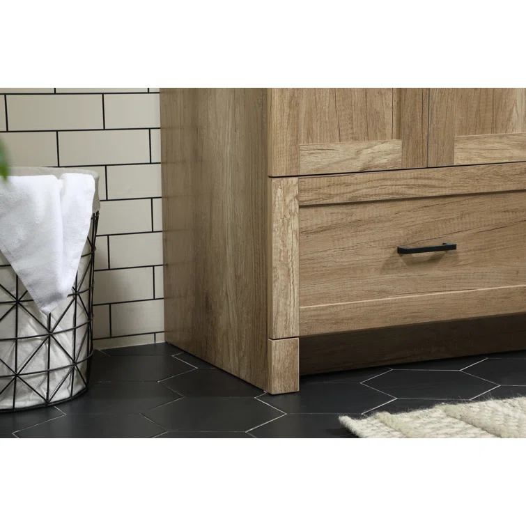 36'' Single Bathroom Vanity with Engineered Marble Top