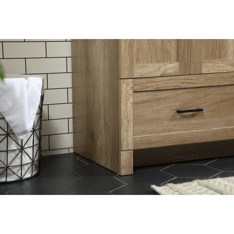 36'' Single Bathroom Vanity with Engineered Marble Top