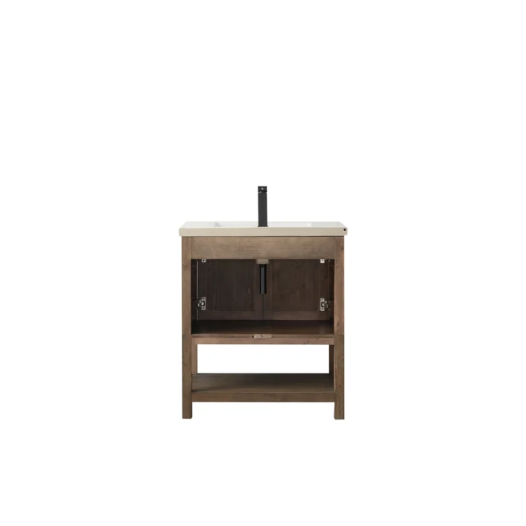 30'' Single Bathroom Vanity with Ceramic Top