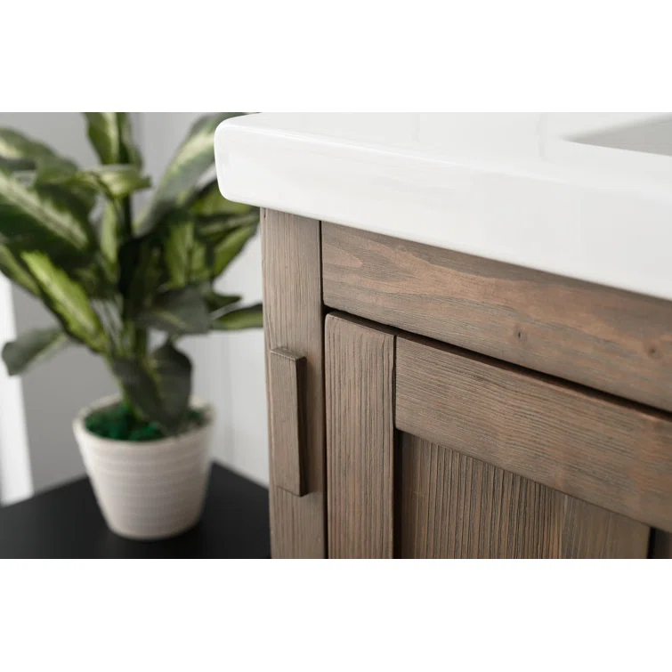 30'' Single Bathroom Vanity with Ceramic Top