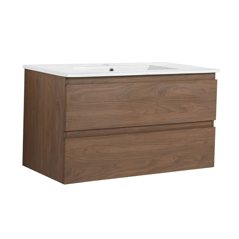 36'' Single Bathroom Vanity with Ceramic Top
