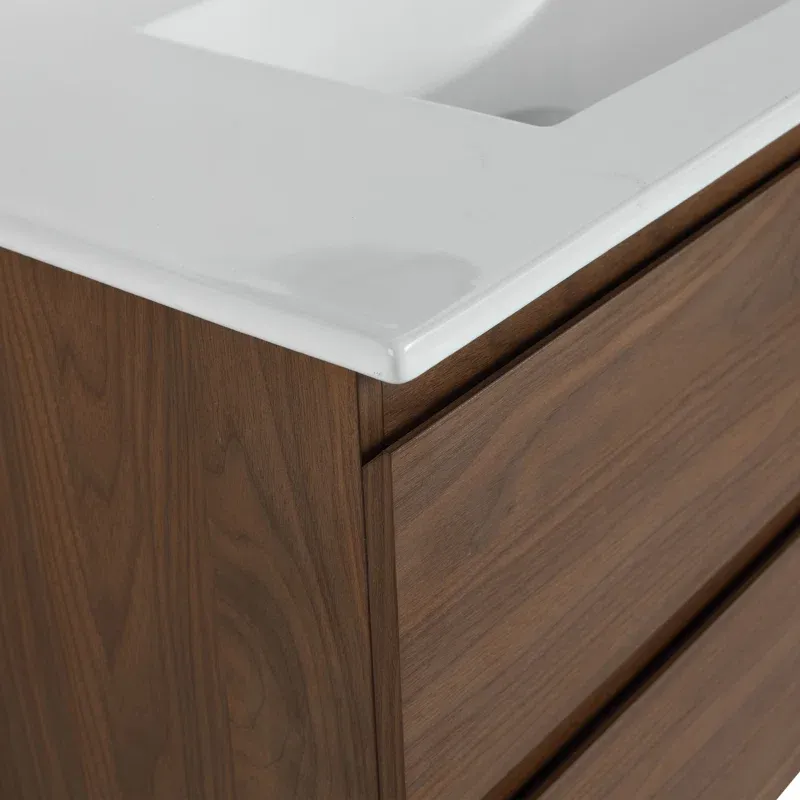 36'' Single Bathroom Vanity with Ceramic Top