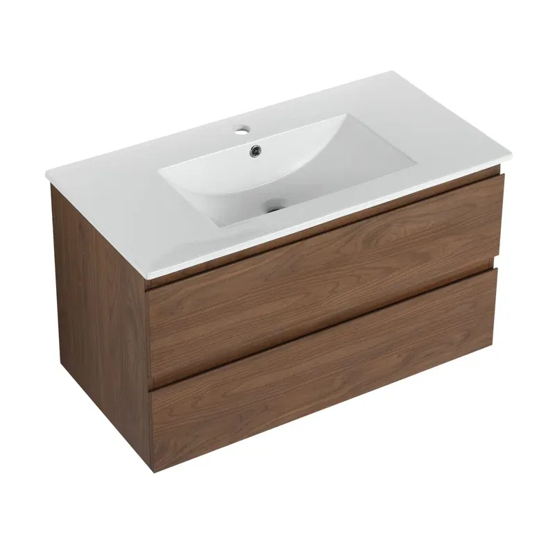 36'' Single Bathroom Vanity with Ceramic Top