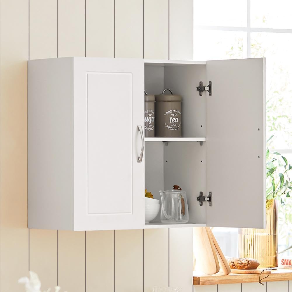 Bathroom Kitchen Wall Cabinet, Garage or Laundry Room Storage Medicine Cabinet, Linen Tower Bath Cabine with Shelf