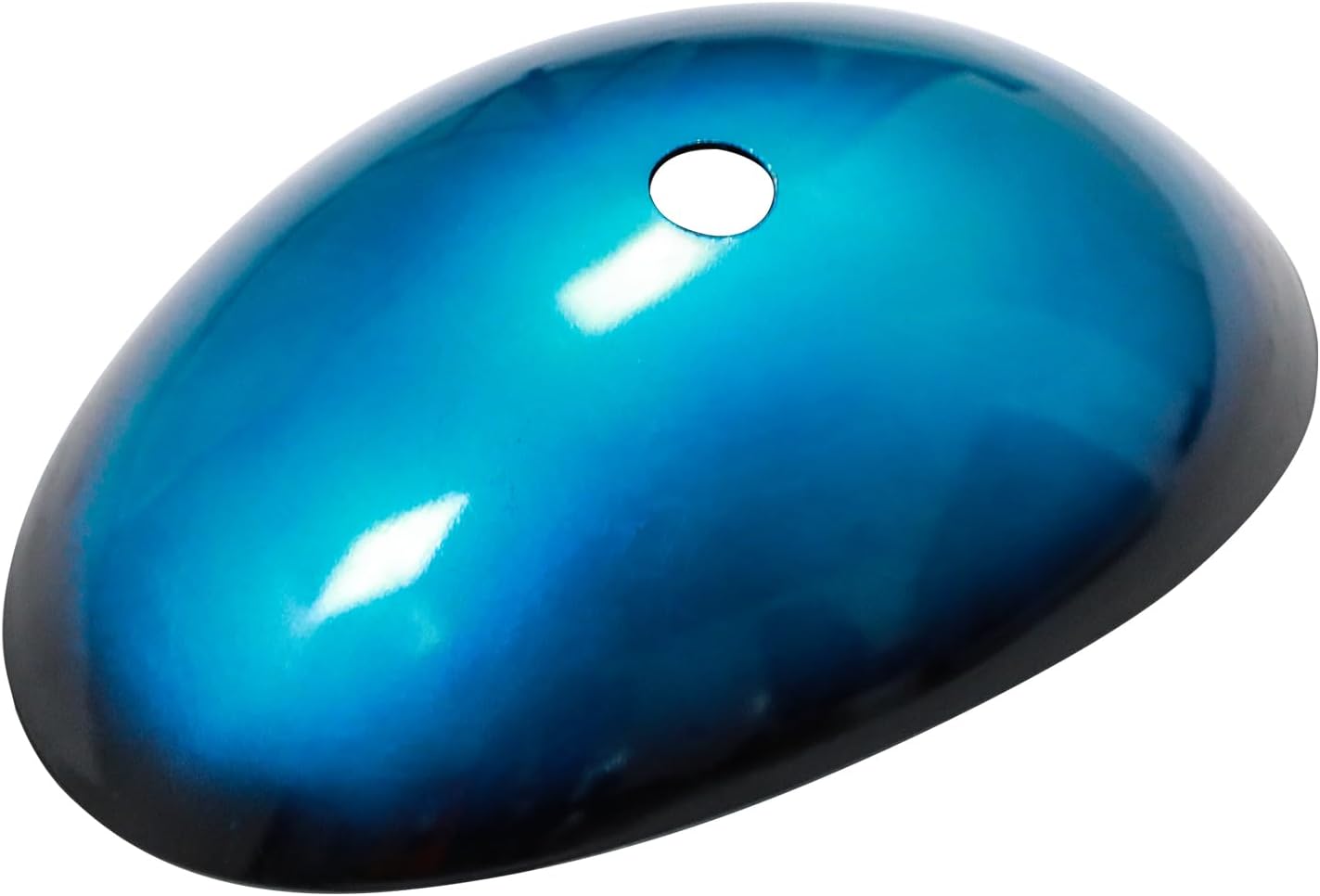 21" Blue Glass Vessel Sink With Faucet And Drain Combo Modern Boat Shape Artistic Basin Bathroom Vessel Sink