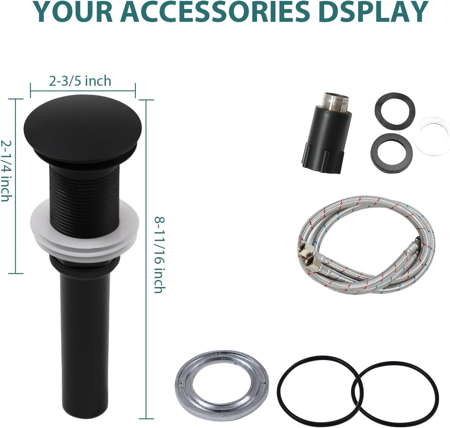 16" Brown Glass Vessel Sink And Drain Combo Modern Round Shape Artistic Basin Bathroom Vessel Sink