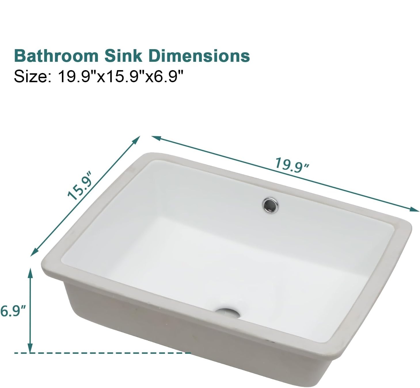 18" x 12" Rectangle Vessel Sink With Faucet And Drain Combo Bowl Sink