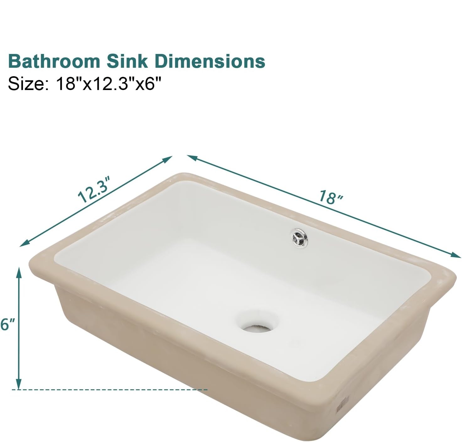 18" x 12" Rectangle Vessel Sink With Faucet And Drain Combo Bowl Sink