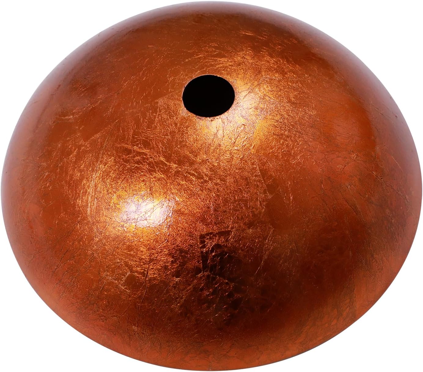 16" Brown Glass Vessel Sink And Drain Combo Modern Round Shape Artistic Basin Bathroom Vessel Sink