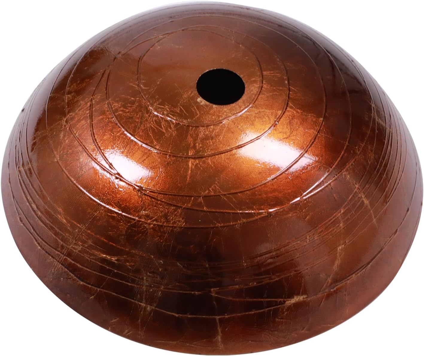 17" Brown Glass Vessel Sink With Faucet And Drain Combo Modern Round Shape Artistic Basin Bathroom Vessel Sink