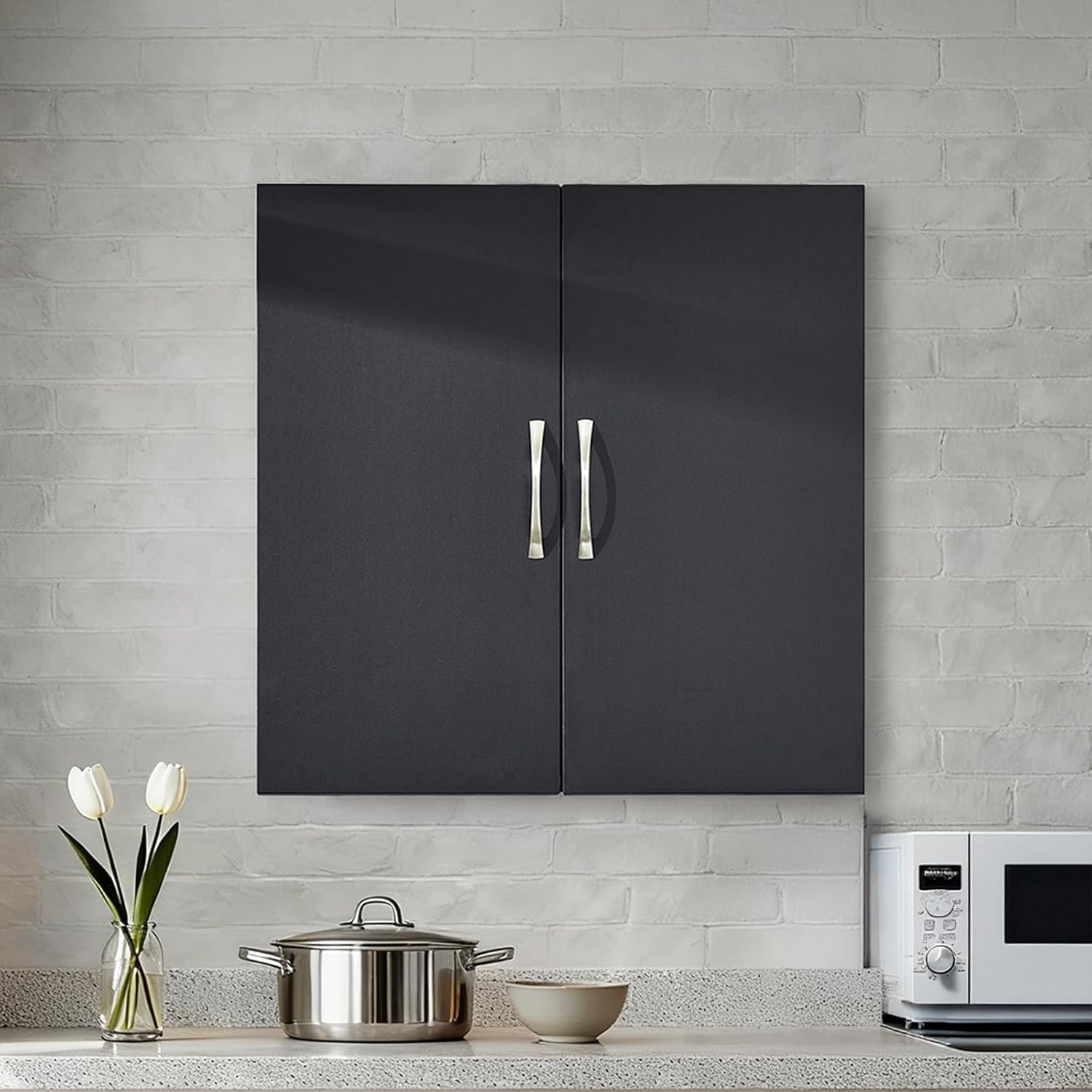 Over Toilet Storage Cabinet with Adjustable Shelf and Doors, Wall Mounted Medicine Cabinet for Small Spaces, Laundry Storage Cabinet