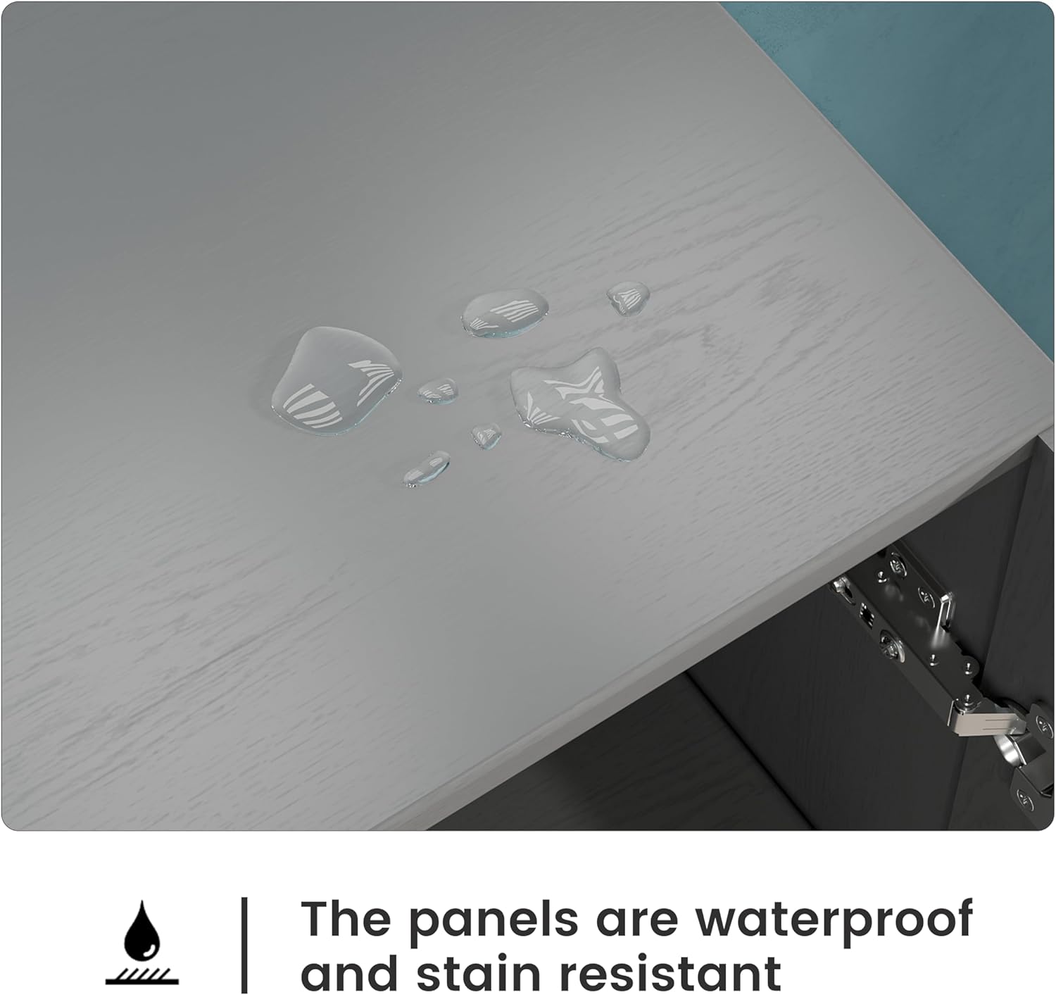 Kitchen Laundry Wall Amount Cabinet with Two Shaker Doors and Shelf