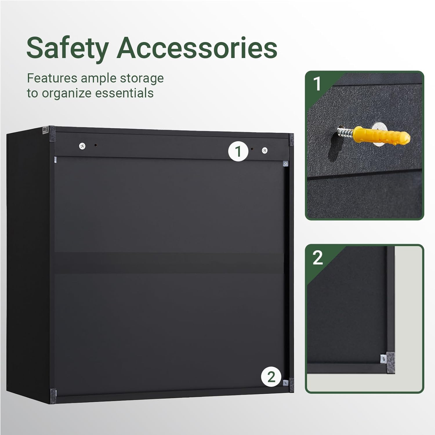 Over Toilet Storage Cabinet with Adjustable Shelf and Doors, Wall Mounted Medicine Cabinet for Small Spaces, Laundry Storage Cabinet