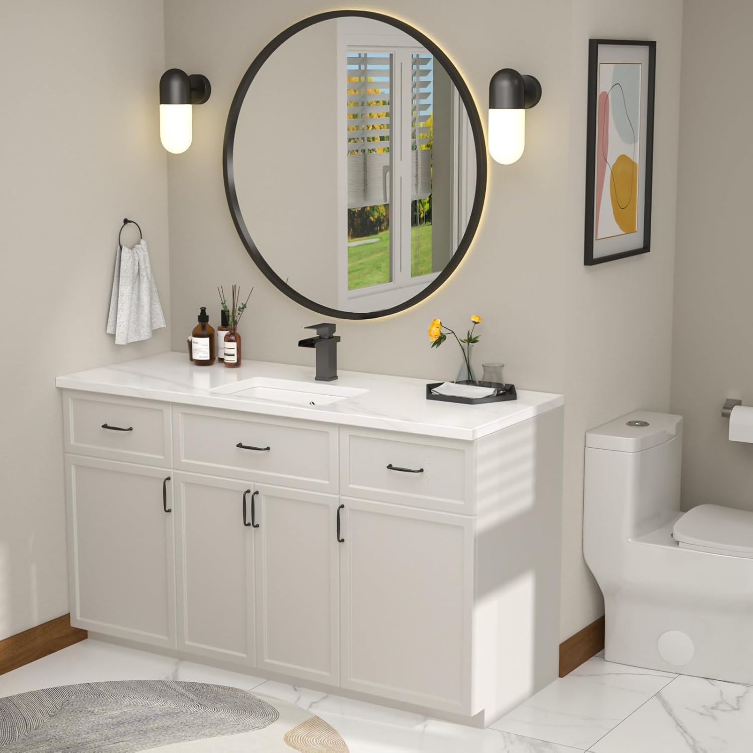 18" x 12" Rectangle Vessel Sink With Faucet And Drain Combo Bowl Sink