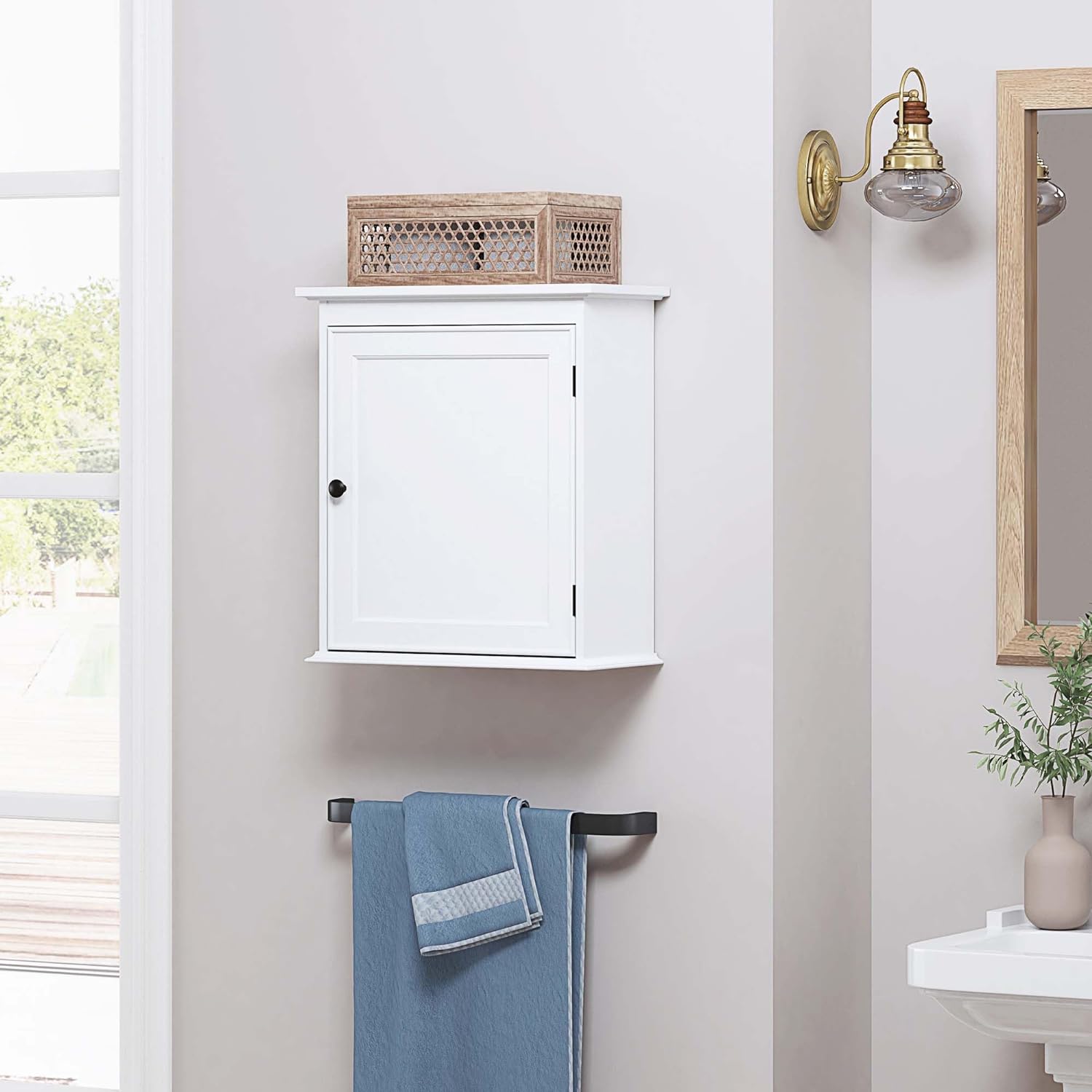 Wall Mounted Storage Cabinet, Medicine Cabinet Organizer for Bathroom