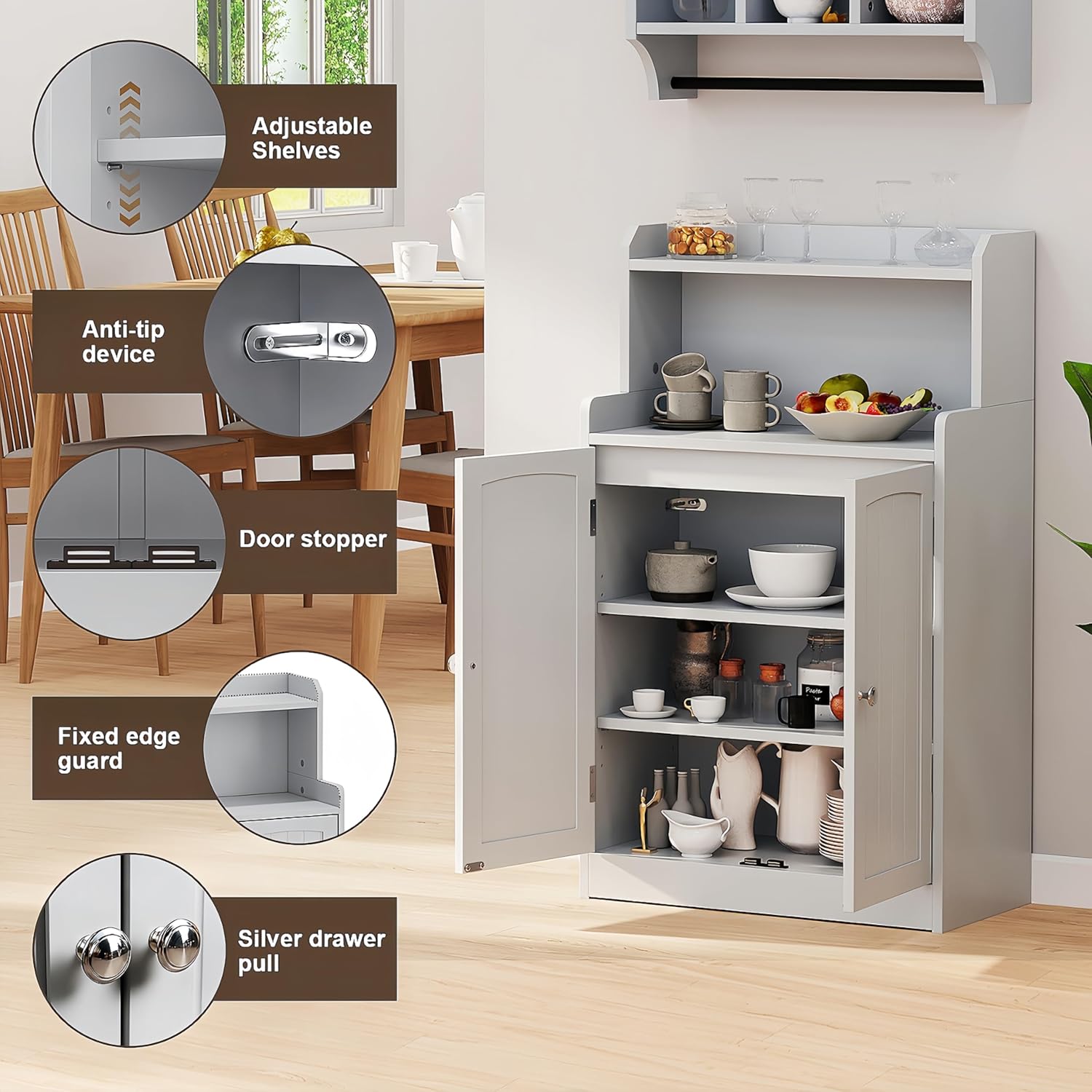 40-inch Bathroom Cabinet —— Household Independent Cabinet, Suitable for Bathroom Storage, Easy to Assemble and can be Freely Matched