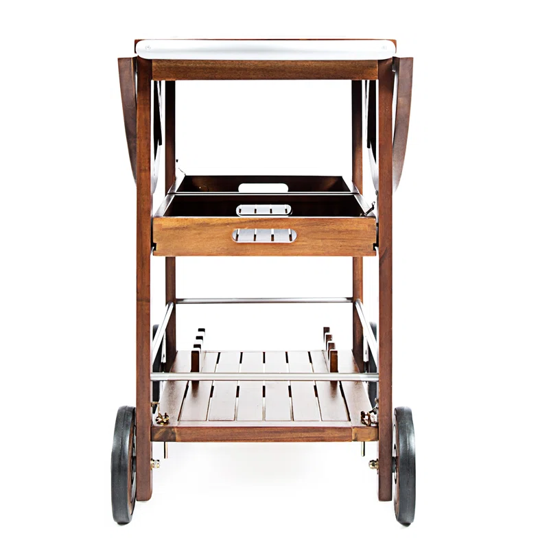Kaing Wood Bar Cart,Kitchen Cart