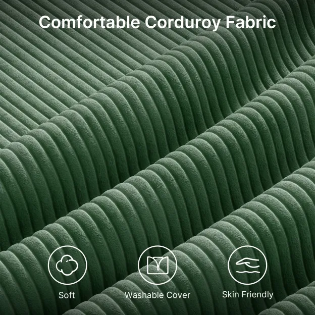 Lofka 110.2" L Shaped Cloud Sectional couch with Ottoman and Deep Seat