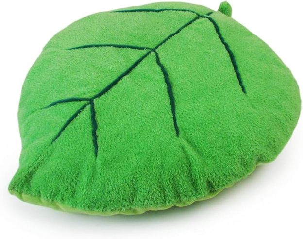 Soft Plush Extra Small Cute and Cozy Leaf Dog Cat Bed, Washer and Dryer Friendly (Leaf)