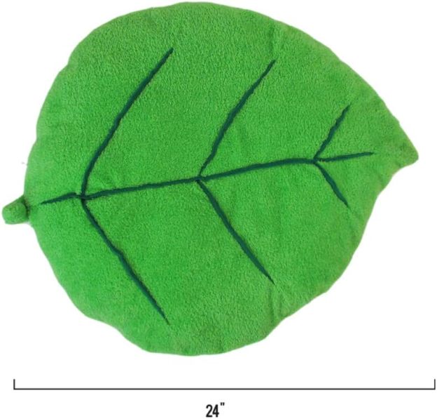 Soft Plush Extra Small Cute and Cozy Leaf Dog Cat Bed, Washer and Dryer Friendly (Leaf)