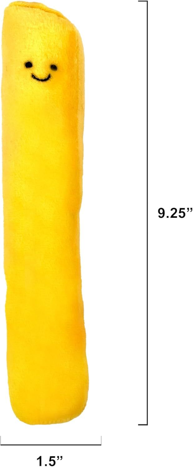 Soft Plush Small Cute and Cozy Nature Dog Cat Bed, Washer and Dryer Friendly (French Fries)