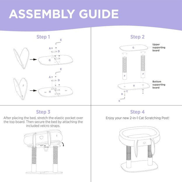 Cute Cat Tree Tower - Cat Tower with Nature Sisal Scratching Post for Indoor Large Cats and Kittens, Featuring with Soft Removable Cat Bed,Wide Perch, Playful Toy, 22x16.5x22.8in，Pink