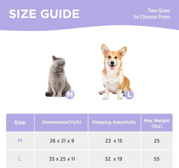 Dog Bed Medium Size - Cute Furry Calming Puppy Beds, Rectangle Washable Indoor Pet Beds with Removable Zipper Cover, 35x25x11inches, Green Stripe