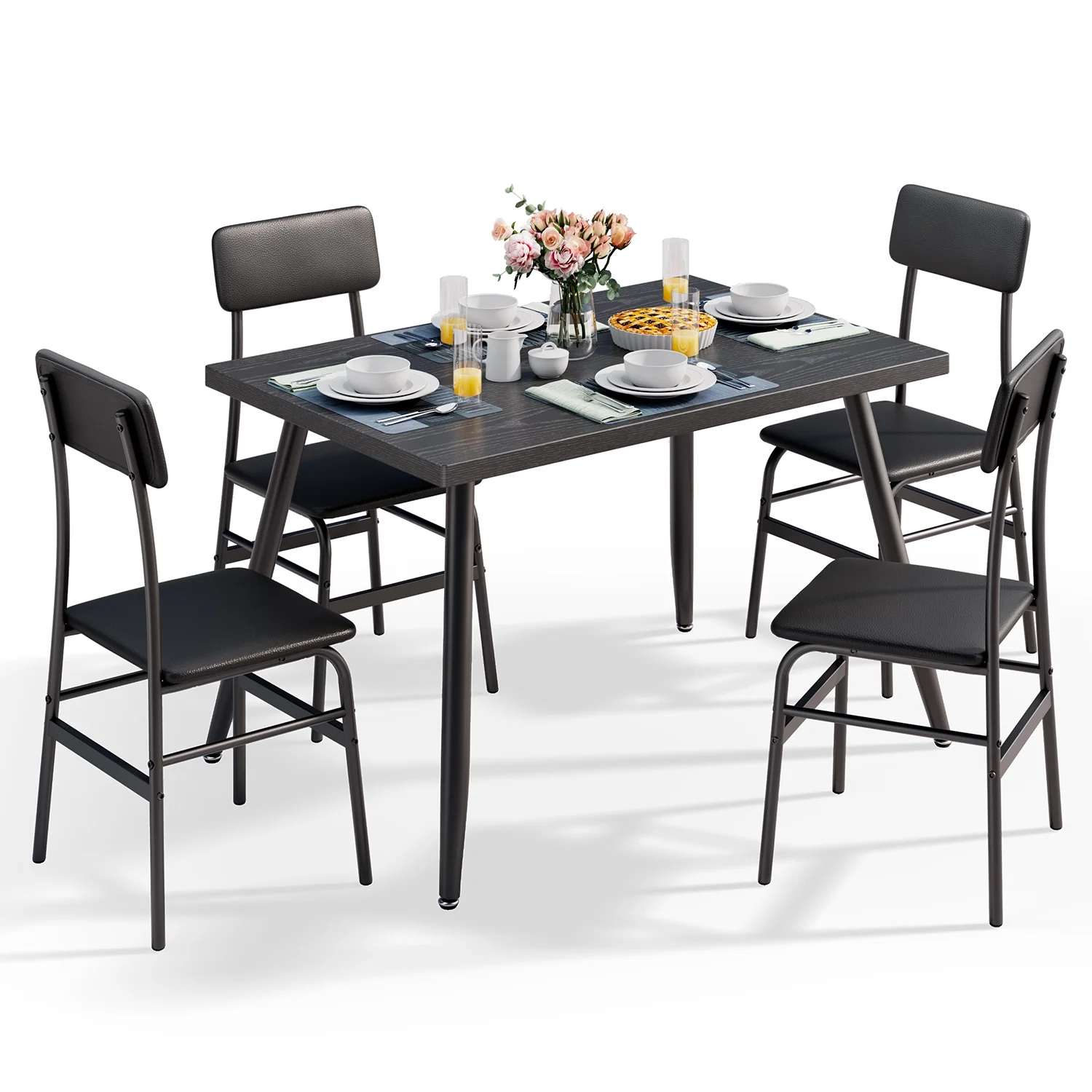 Lofka 5 Piecs Kitchen Table and Chairs Set for Dining Room & Kitchen