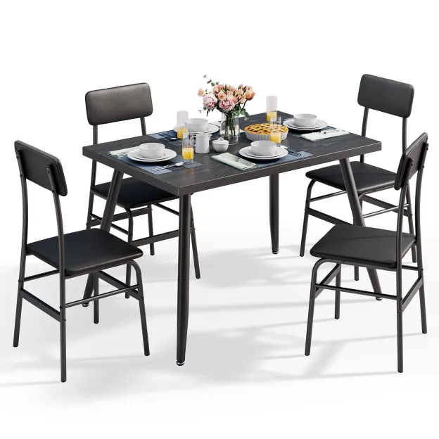 Lofka 5 Piecs Kitchen Table and Chairs Set for Dining Room & Kitchen