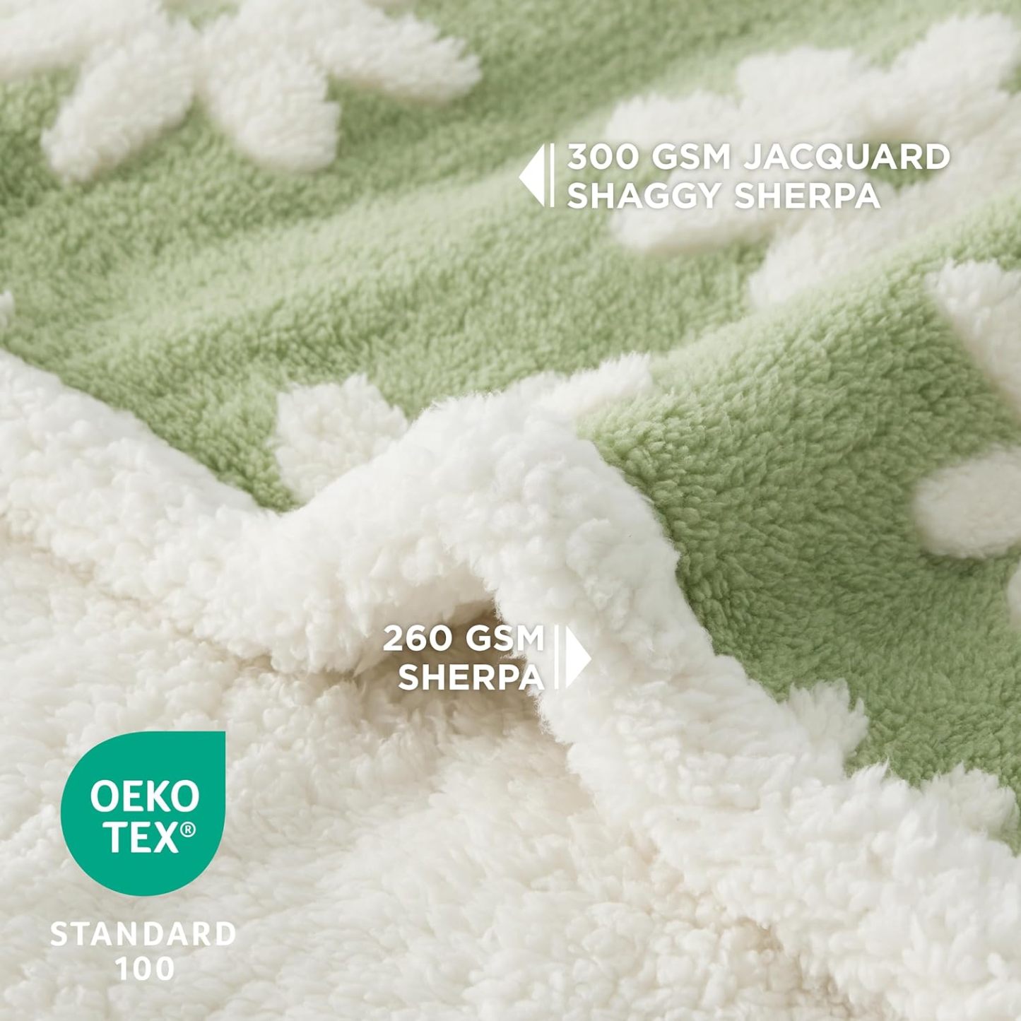 Waterproof Dog Blanket for Large Dogs - Washable Double Sided Dog Blankets with Warm Jacquard Shag and Soft Sherpa Fleece, Pet Cat Blanket for Queen Bed Protection