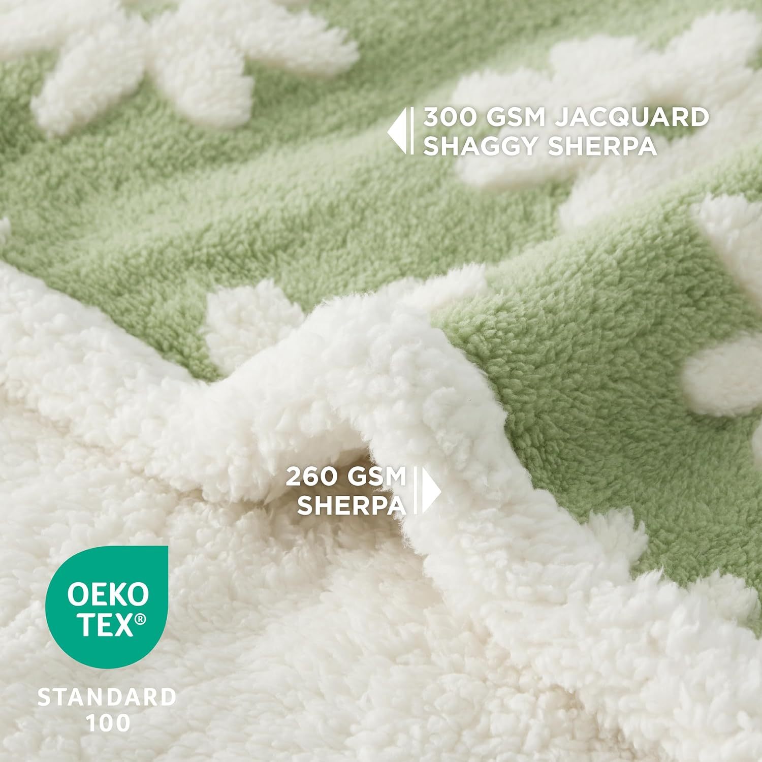 Waterproof Dog Blanket for Large Dogs - Washable Double Sided Dog Blankets with Warm Jacquard Shag and Soft Sherpa Fleece, Pet Cat Blanket for Queen Bed Protection