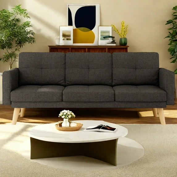 Lofka Couch and Sofa with Large Side Pocket and Breathable Linen for Lounge|Living Room