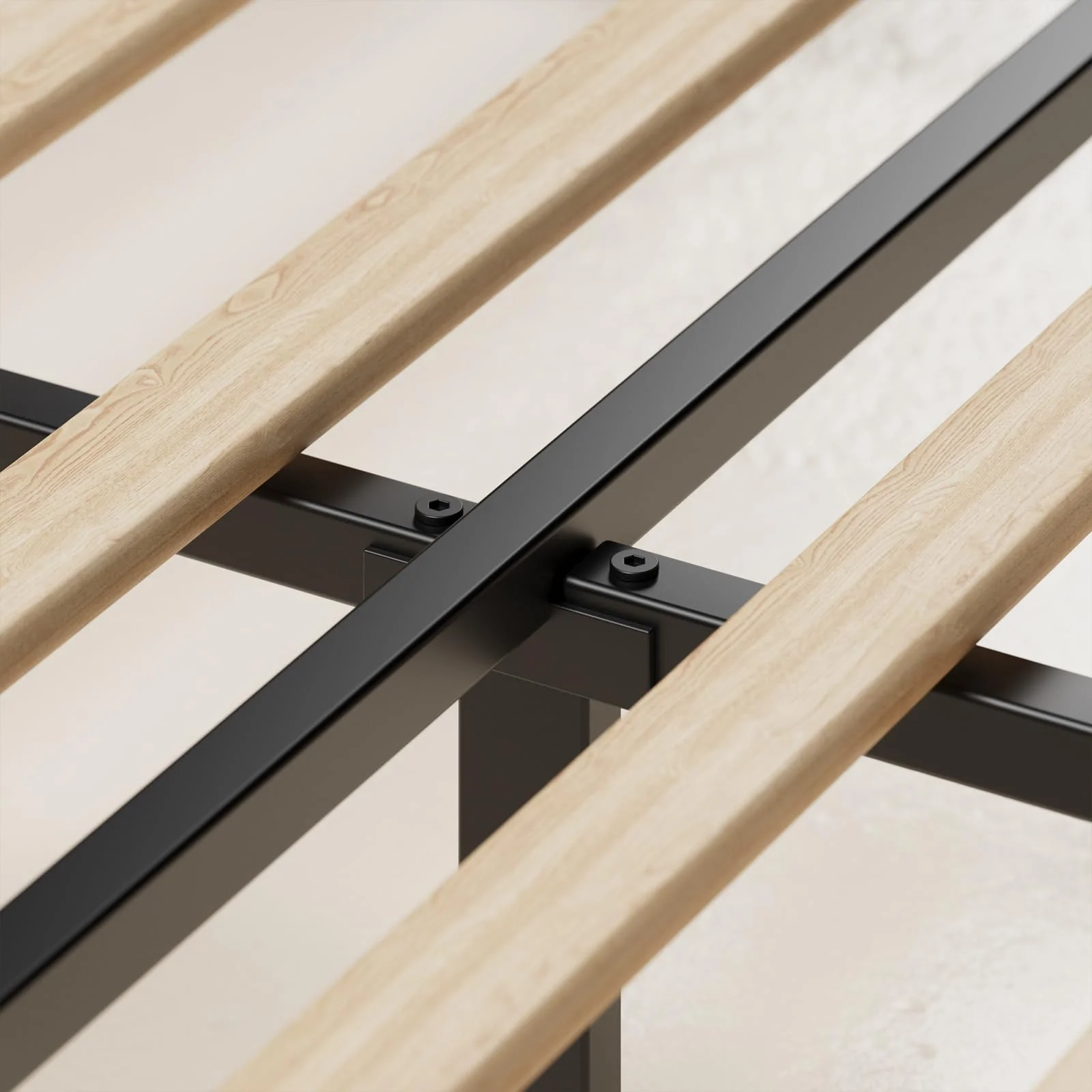 Lofka Queen Contemporary Fabric And Wood Platform Bed with Storage