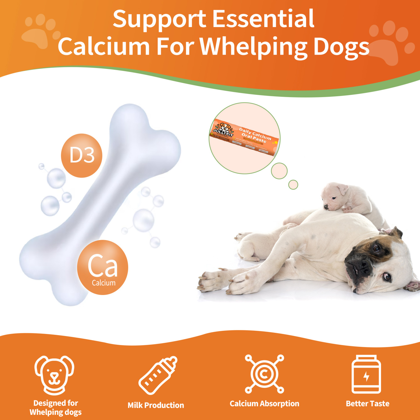 Jollyfit Oral Calcium for Dogs and Cats - 1 oz