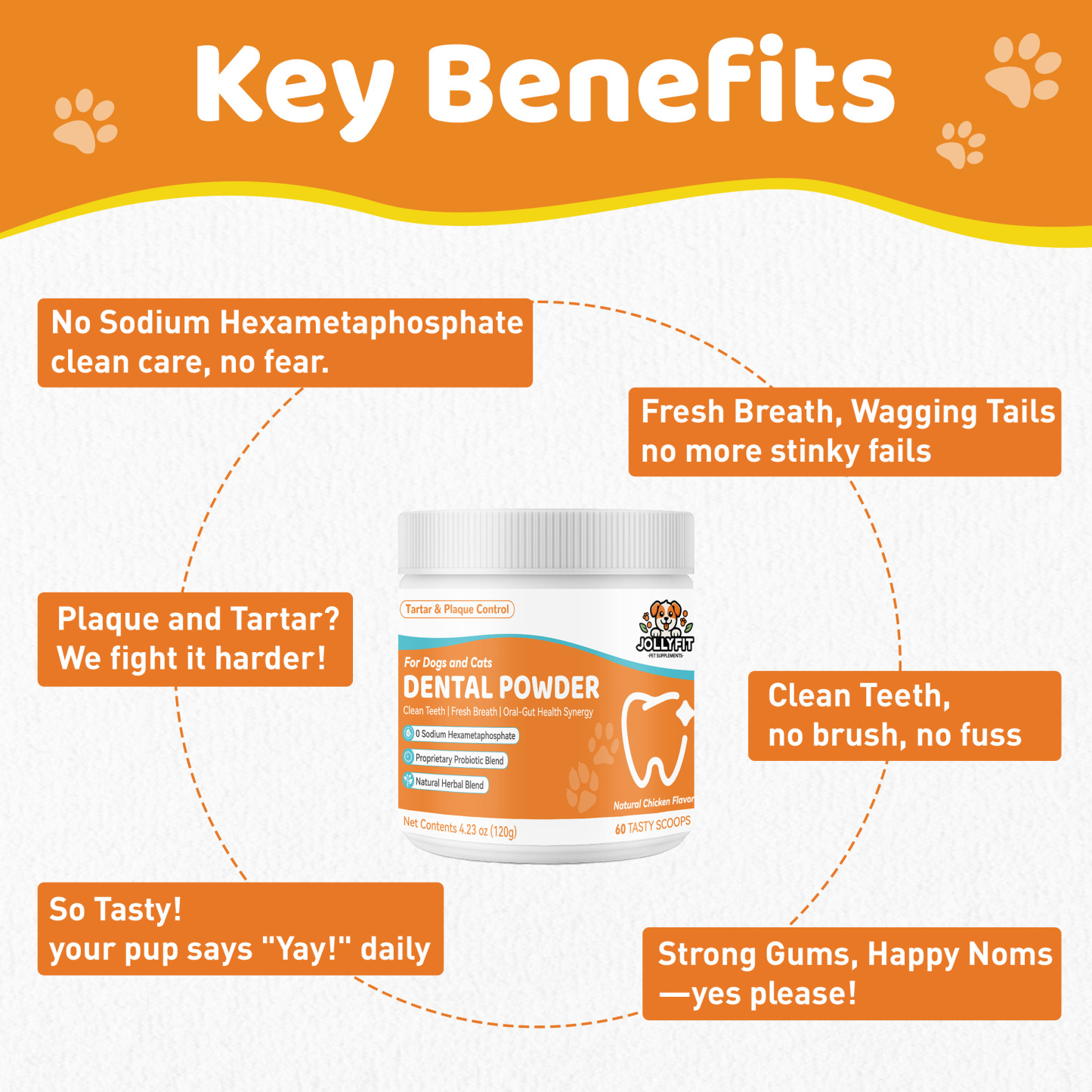 Dog Teeth Cleaning Powder